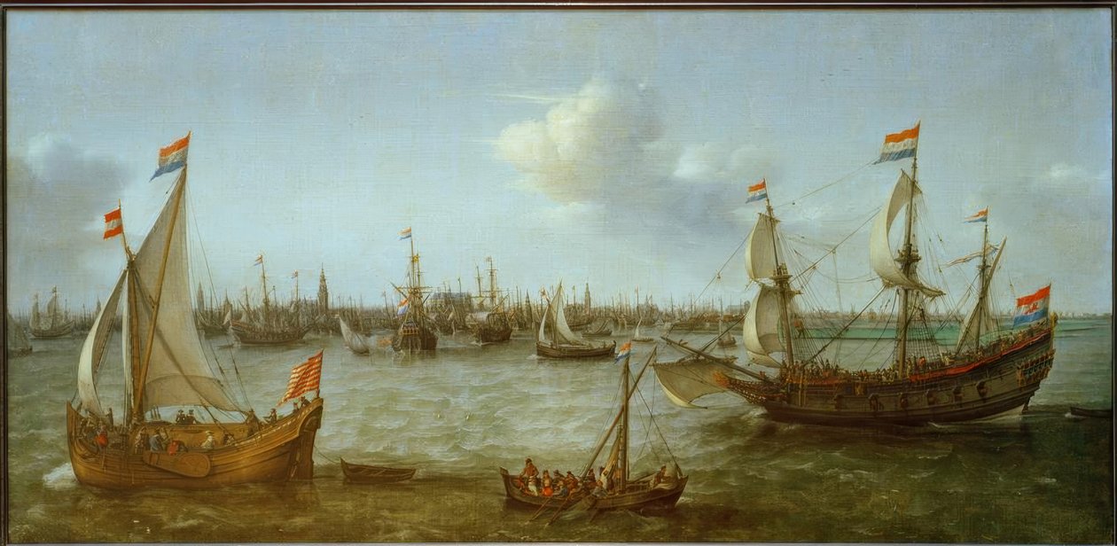 Udsigt over Ij nær Amsterdam af Hendrick Cornelisz. Vroom
