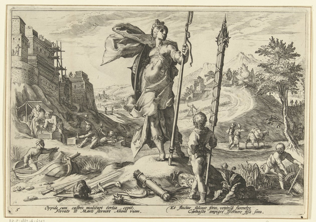Bronzealder Ovids metamorfoser (serietitel) af Hendrick Goltzius (workshop of)
