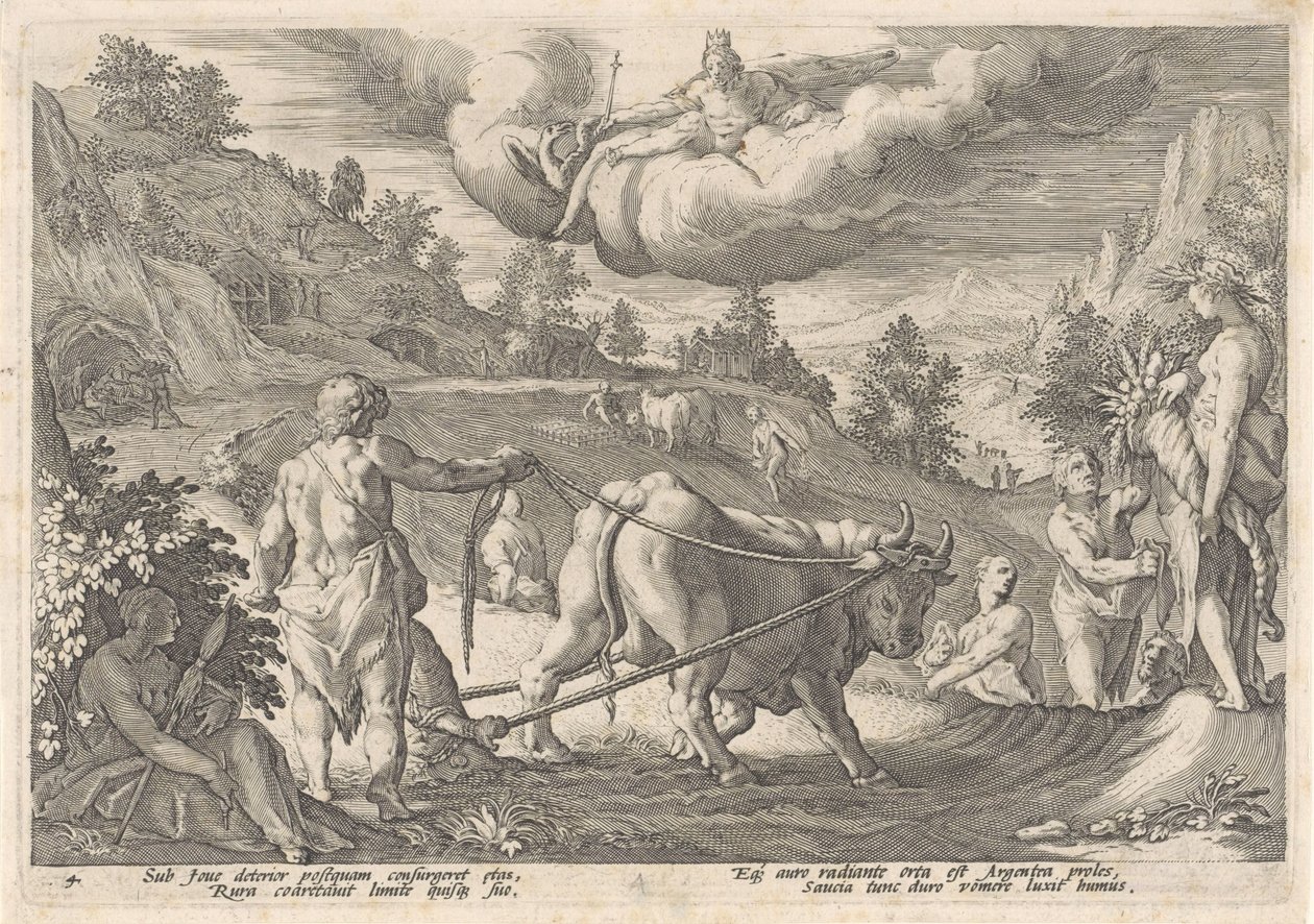 Sølvalderen Metamorphoses of Ovid (serietitel) af Hendrick Goltzius (workshop of)