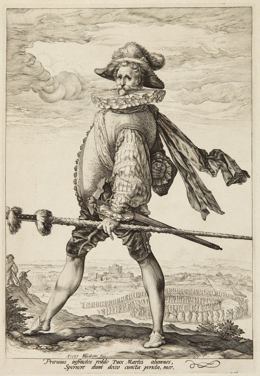 En kaptajn i infanteriet af Hendrick Goltzius
