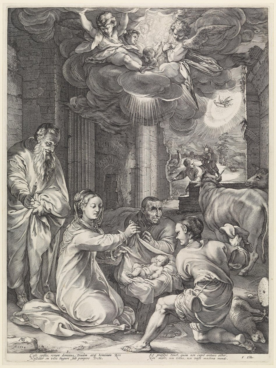 Hyrdernes tilbedelse af Hendrick Goltzius