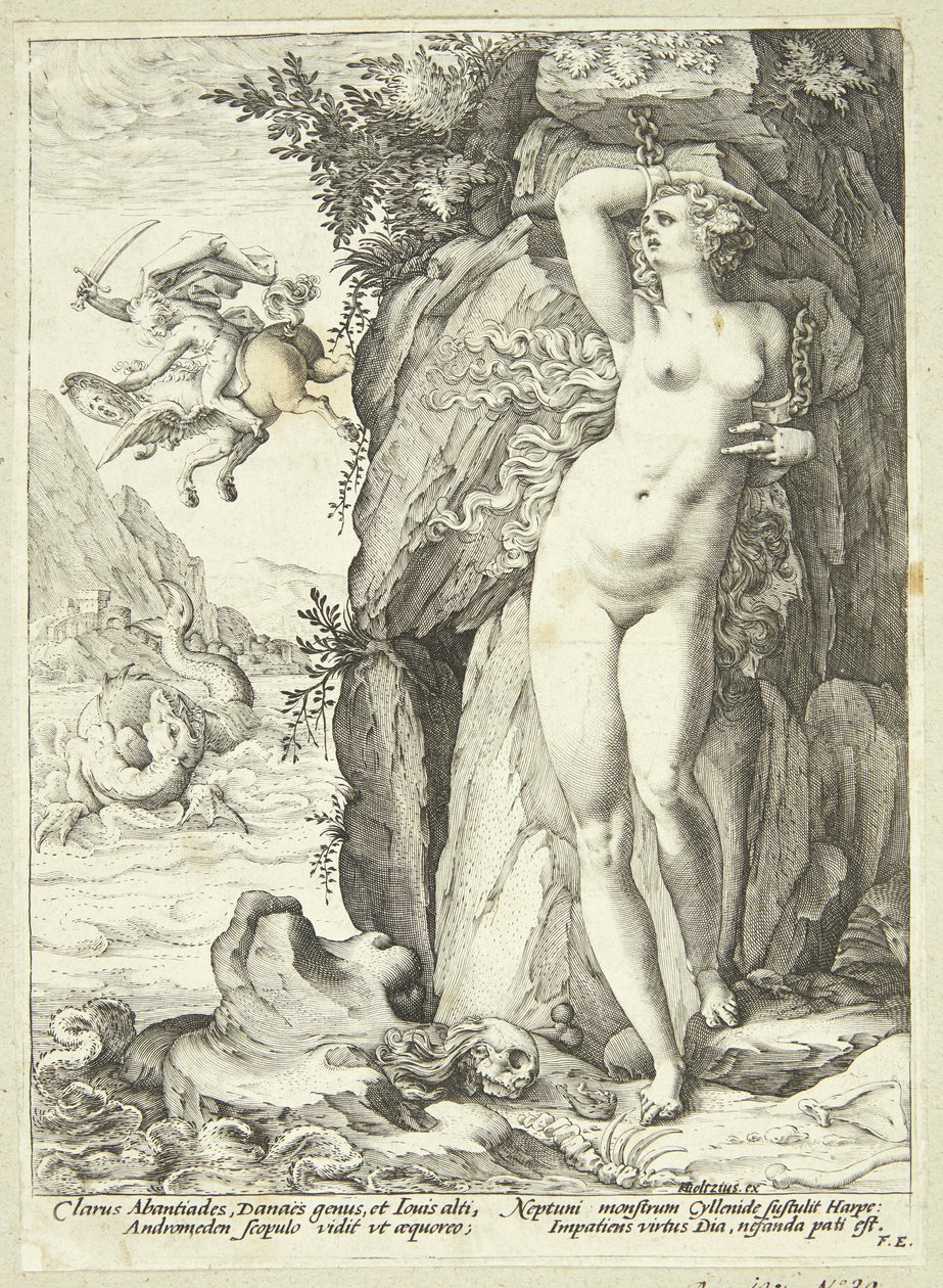 Andromeda befries af Perseus af Hendrick Goltzius