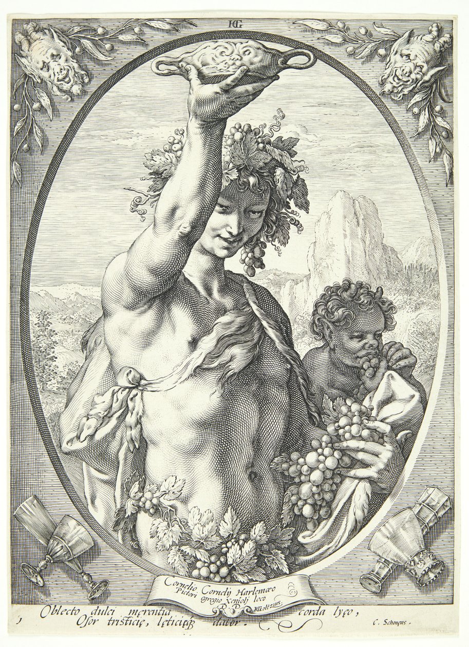 Bacchus af Hendrick Goltzius