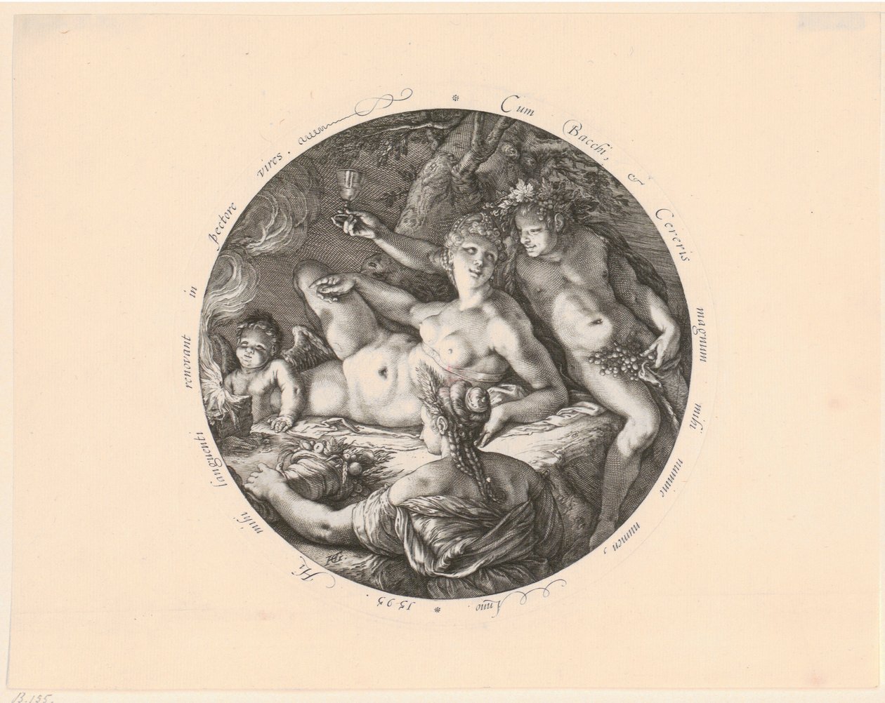 Bacchus, Ceres og Venus af Hendrick Goltzius