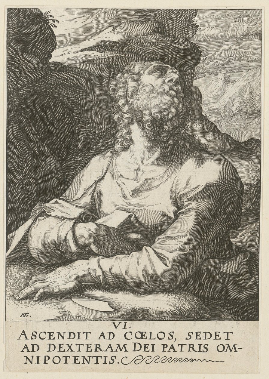 Bartholomæus, ark 6 i serien »Kristus, de tolv apostle og Paulus« af Hendrick Goltzius