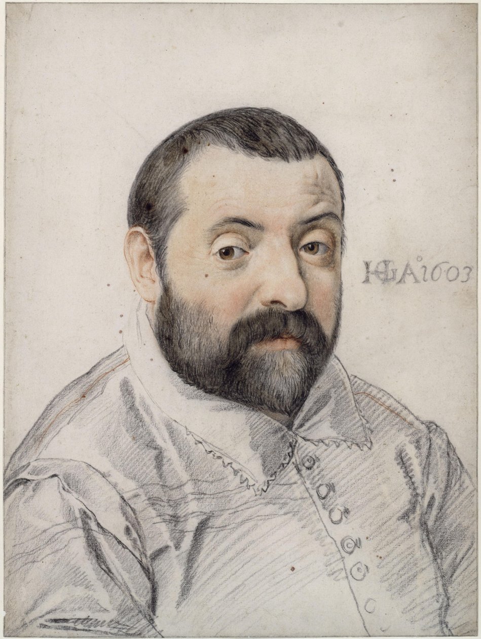 Portræt af Jacopo Palma den Yngre af Hendrick Goltzius
