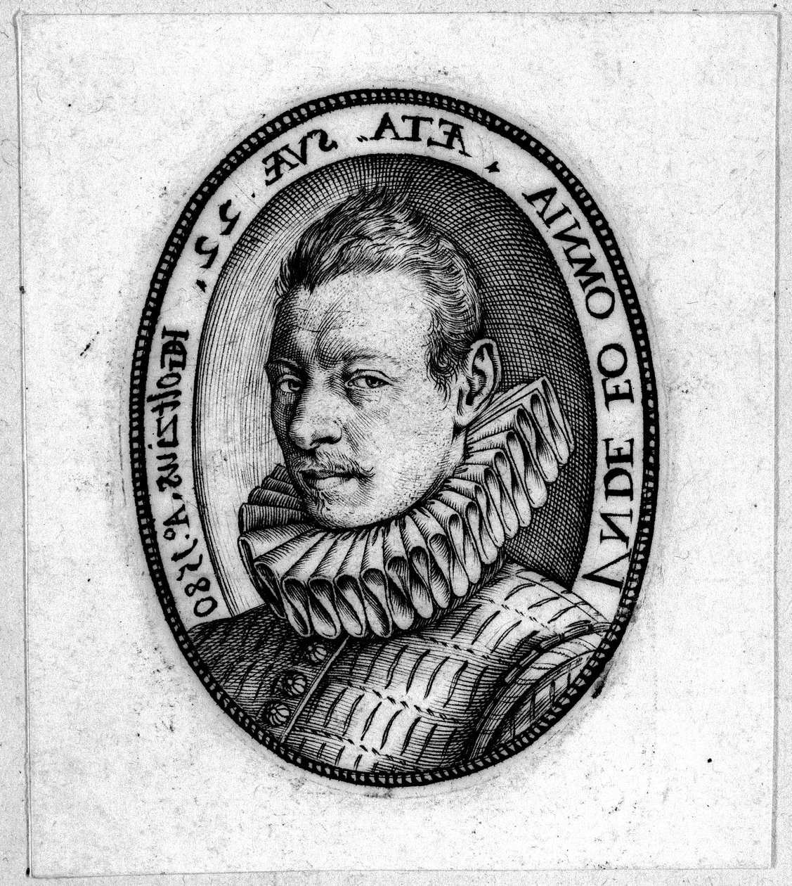 Portrætbuste af en mand af Hendrick Goltzius
