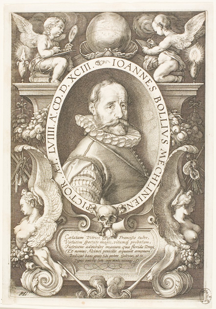 Bol, Hans (1534-1593) maler af Malin, fra 1591 i Amsterdam af Hendrick Goltzius