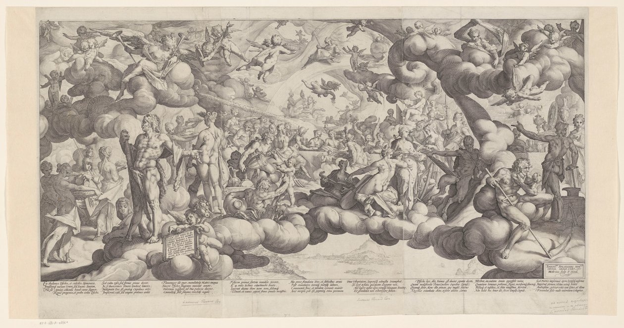 Amor og Psyches bryllup af Hendrick Goltzius