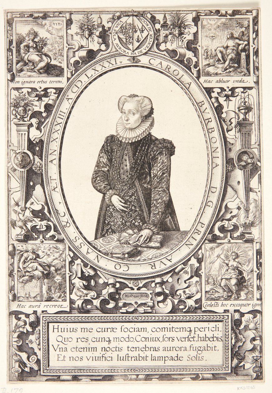 Charlotte af Bourbon af Hendrick Goltzius