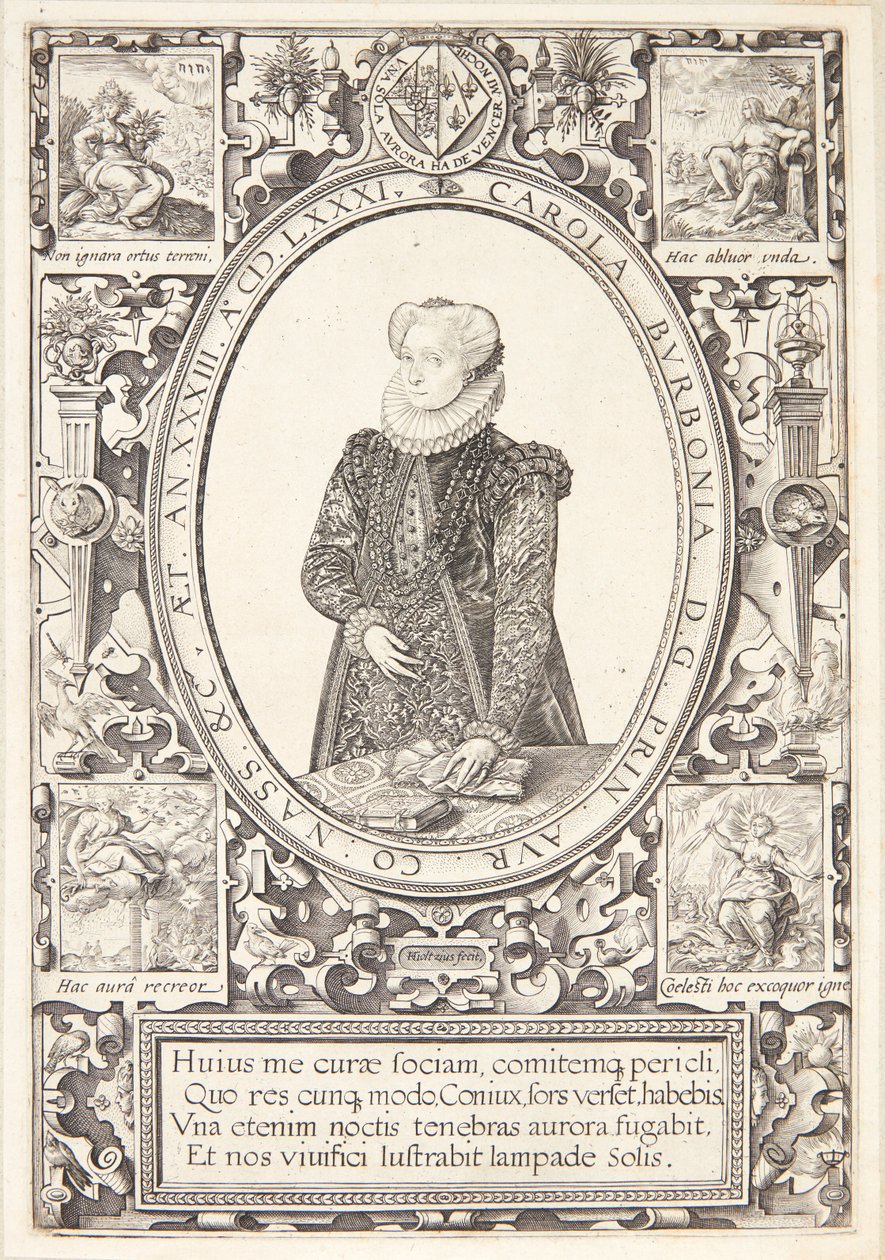 Charlotte af Bourbon af Hendrick Goltzius