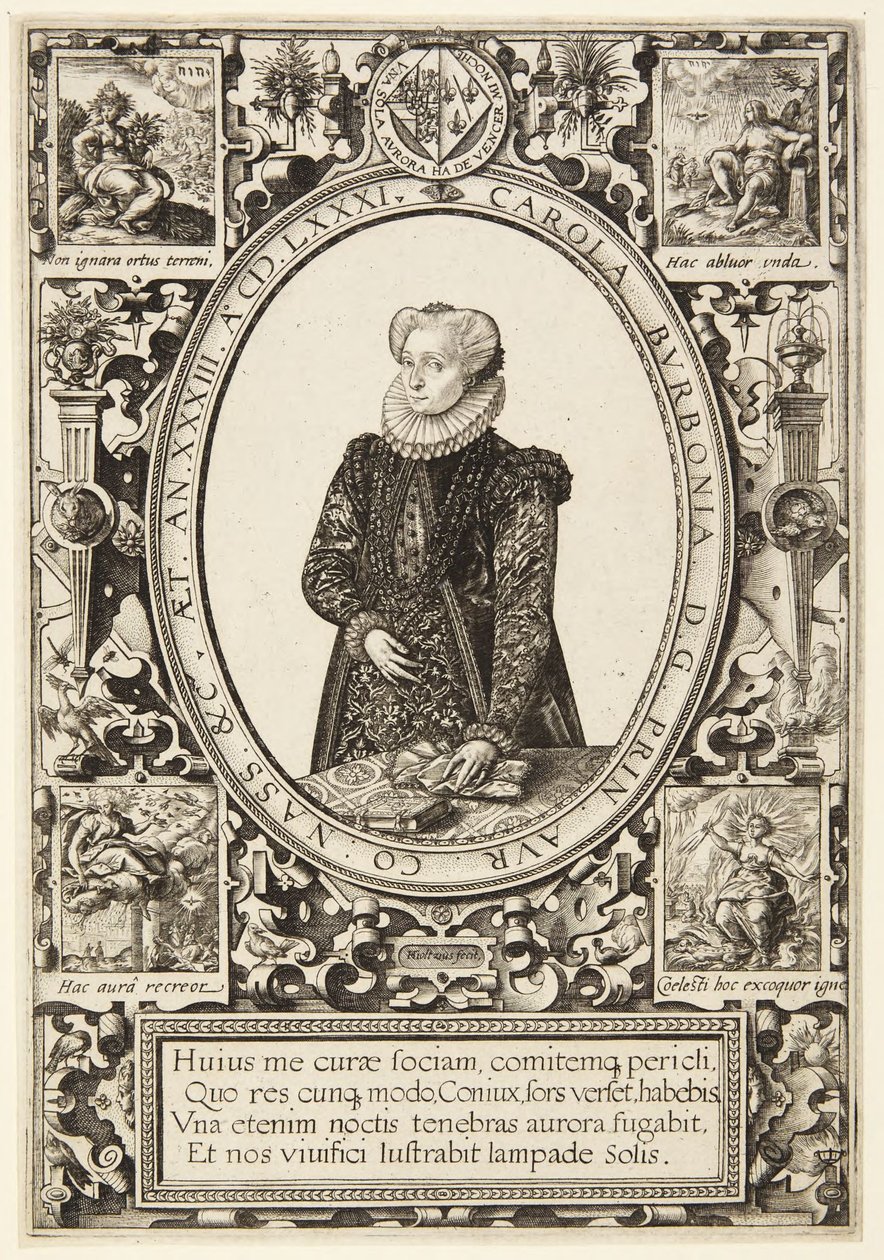 Charlotte af Bourbon af Hendrick Goltzius