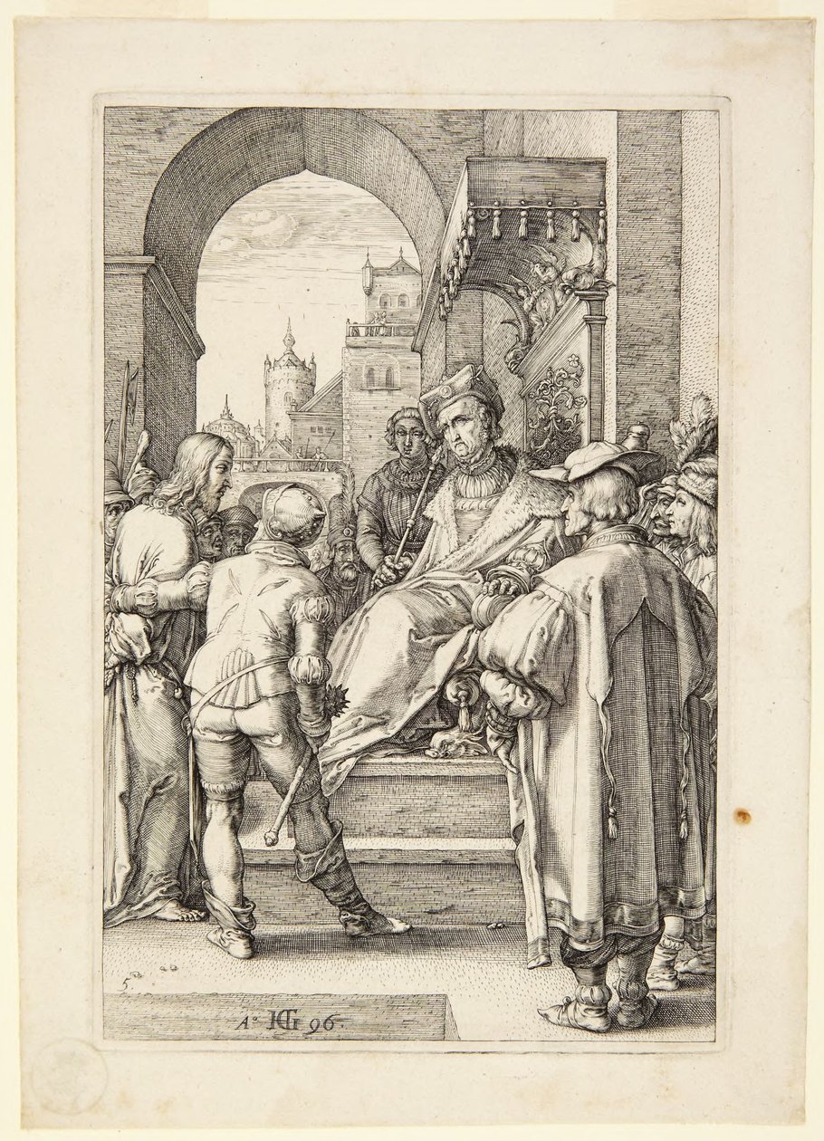 Kristus foran Pilatus af Hendrick Goltzius