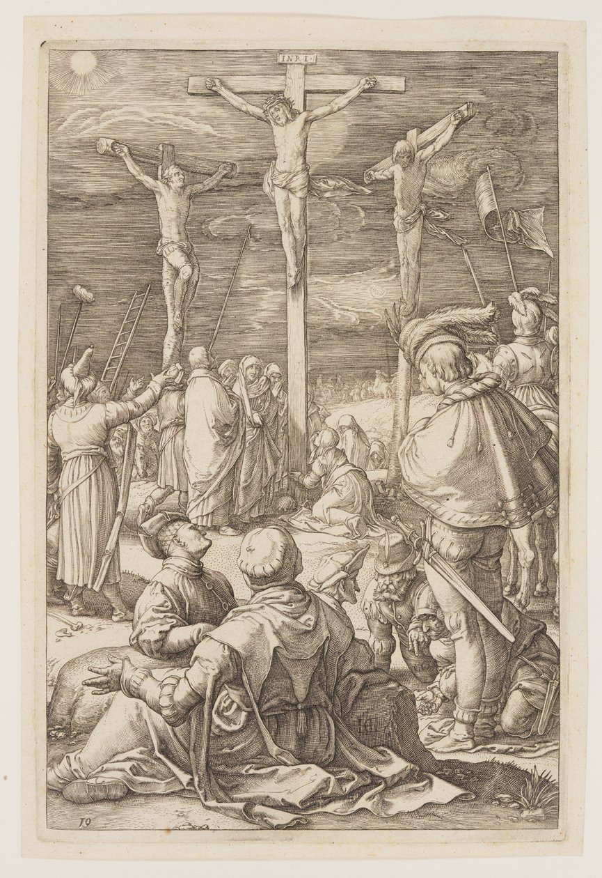 Kristus på korset, fra The Passion af Hendrick Goltzius