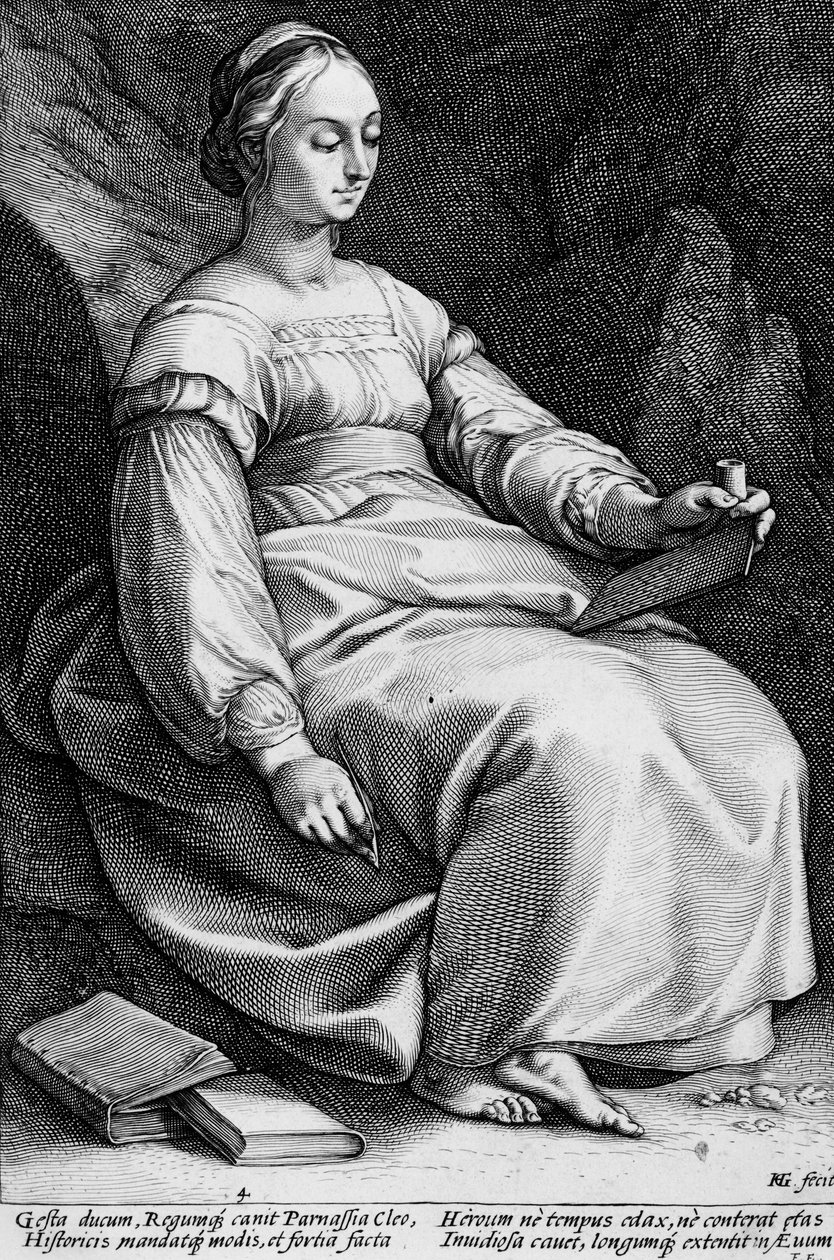Klio af Hendrick Goltzius