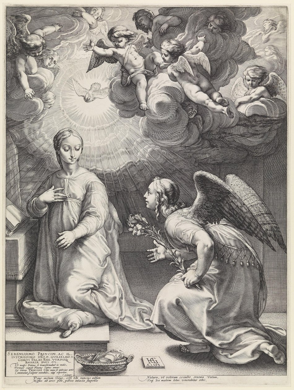 Bebudelsen af Hendrick Goltzius