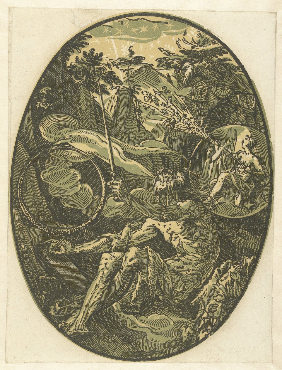 Demogorgon i Evighedshulen Gods and Goddesses (serietitel) af Hendrick Goltzius