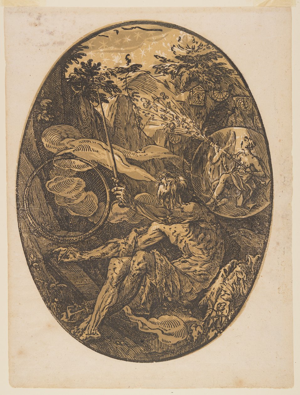 Demogorgon i Evighedens Hule, fra Guderne af Hendrick Goltzius