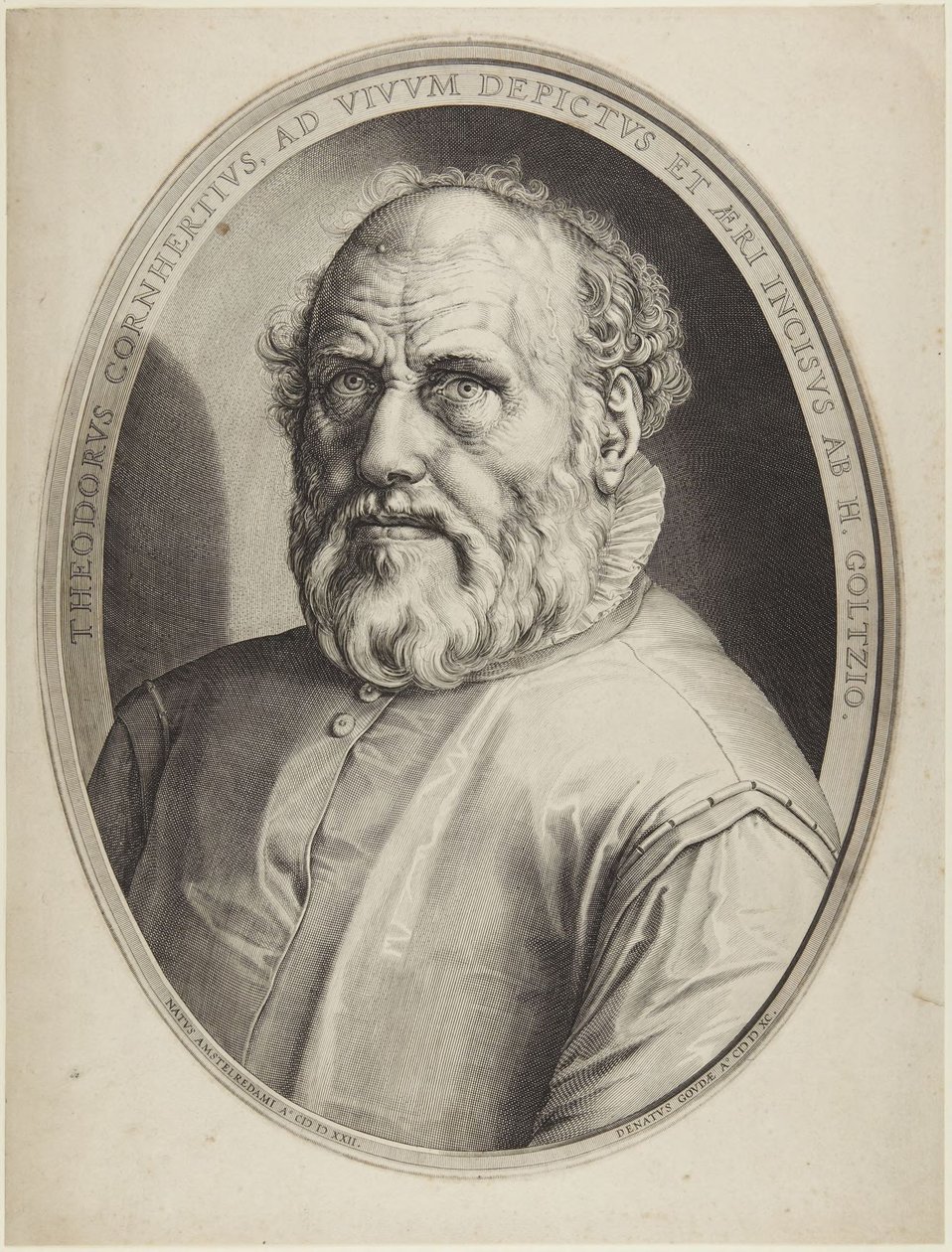 Dirck Volckertsz. Coornhert af Hendrick Goltzius
