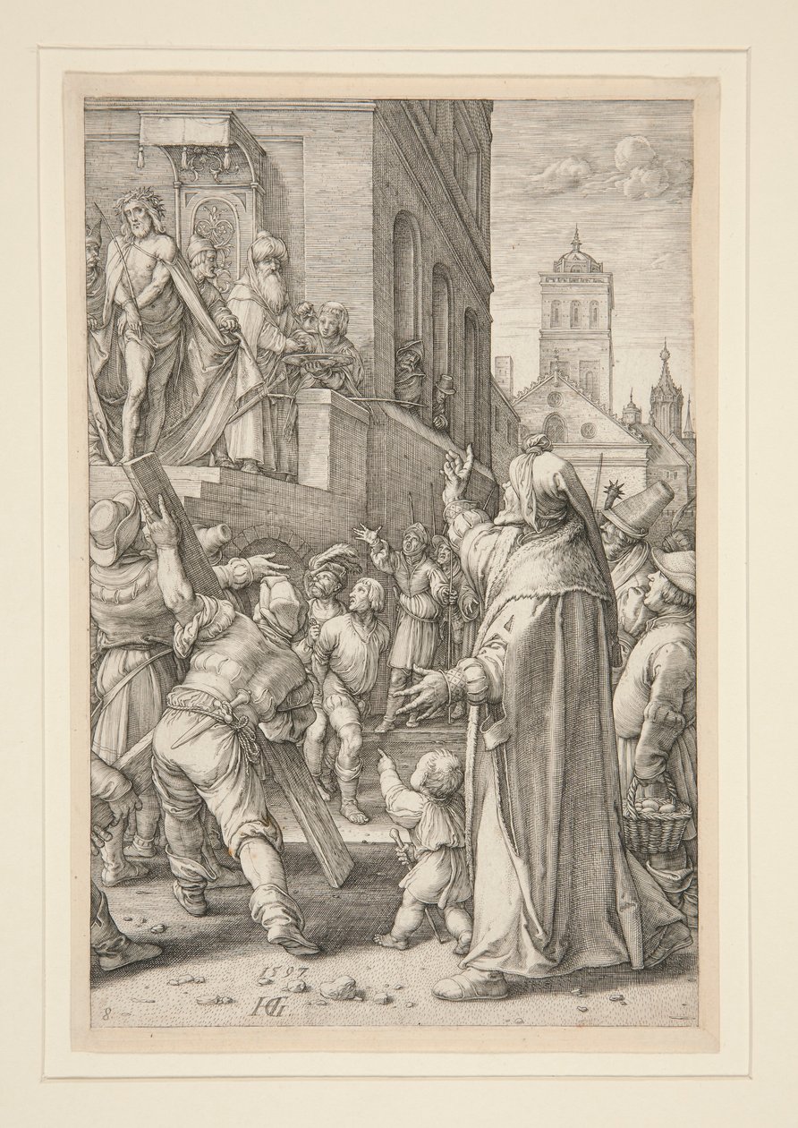 Ecce Homo, fra The Passion, #8 i en serie på 12 graveringer af Hendrick Goltzius