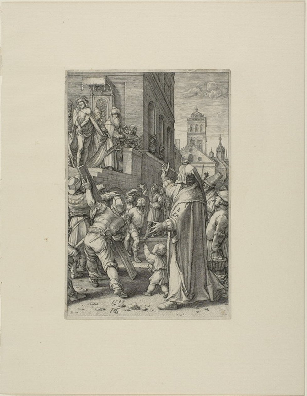 Ecce Homo, plade otte fra The Passion of Christ af Hendrick Goltzius