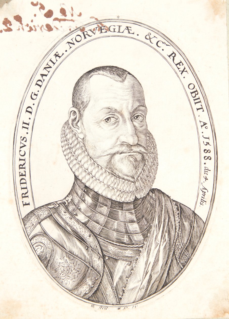 Frederik II, konge af Danmark og Norge af Hendrick Goltzius