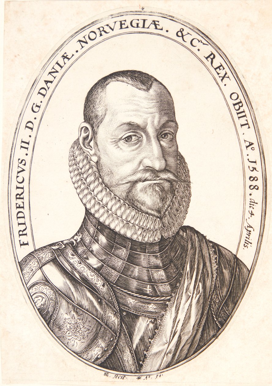 Frederik II, konge af Danmark og Norge af Hendrick Goltzius