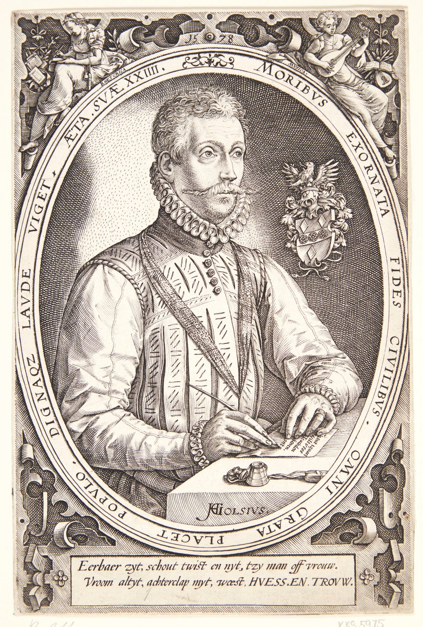 Gerrit Dircksz eller Claes Steffensz. van Heussen af Hendrick Goltzius