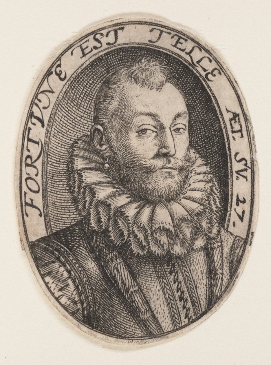 Gerrit Dircksz. eller Claes Stefensz. van Heussen af Hendrick Goltzius