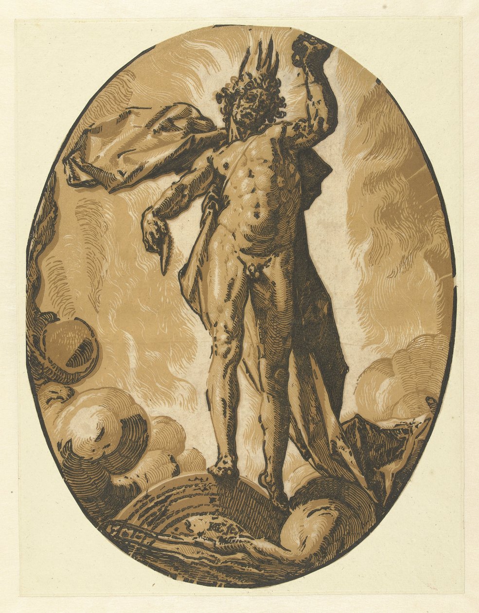 Helios (Døer) Gods and Goddesses (serietitel) af Hendrick Goltzius