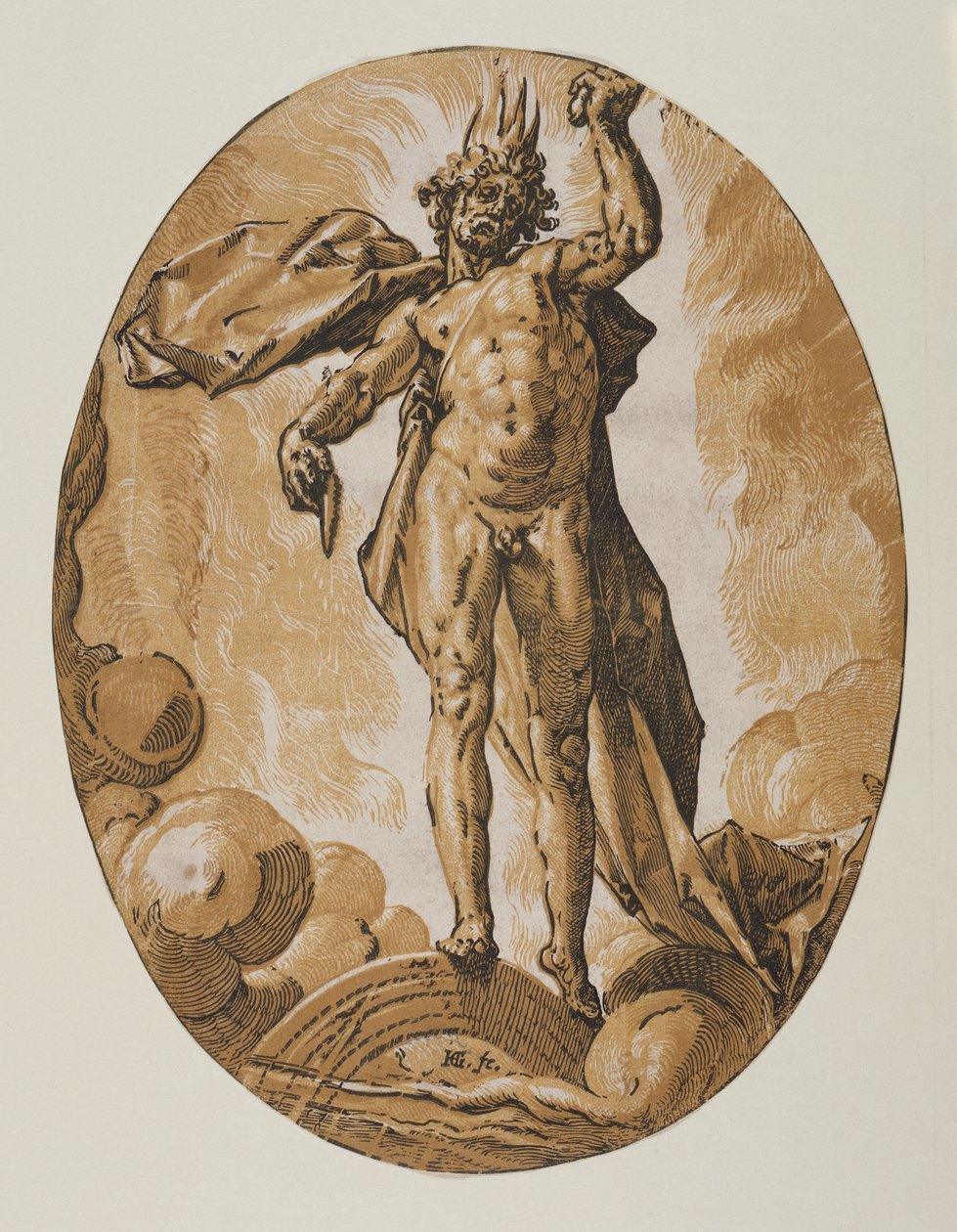 Helios af Hendrick Goltzius