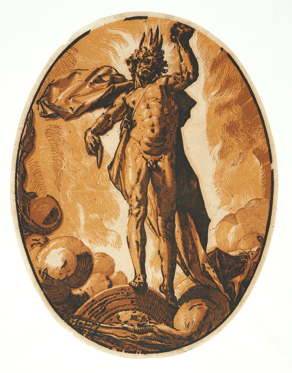 Helios af Hendrick Goltzius