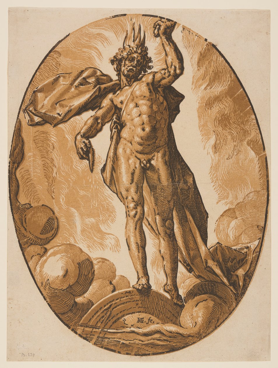 Helios, fra guderne af Hendrick Goltzius
