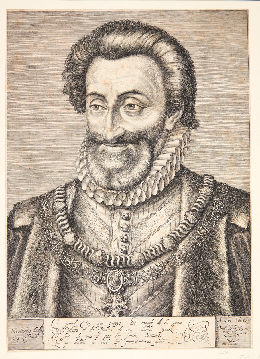 Henrik IV, konge af Frankrig af Hendrick Goltzius
