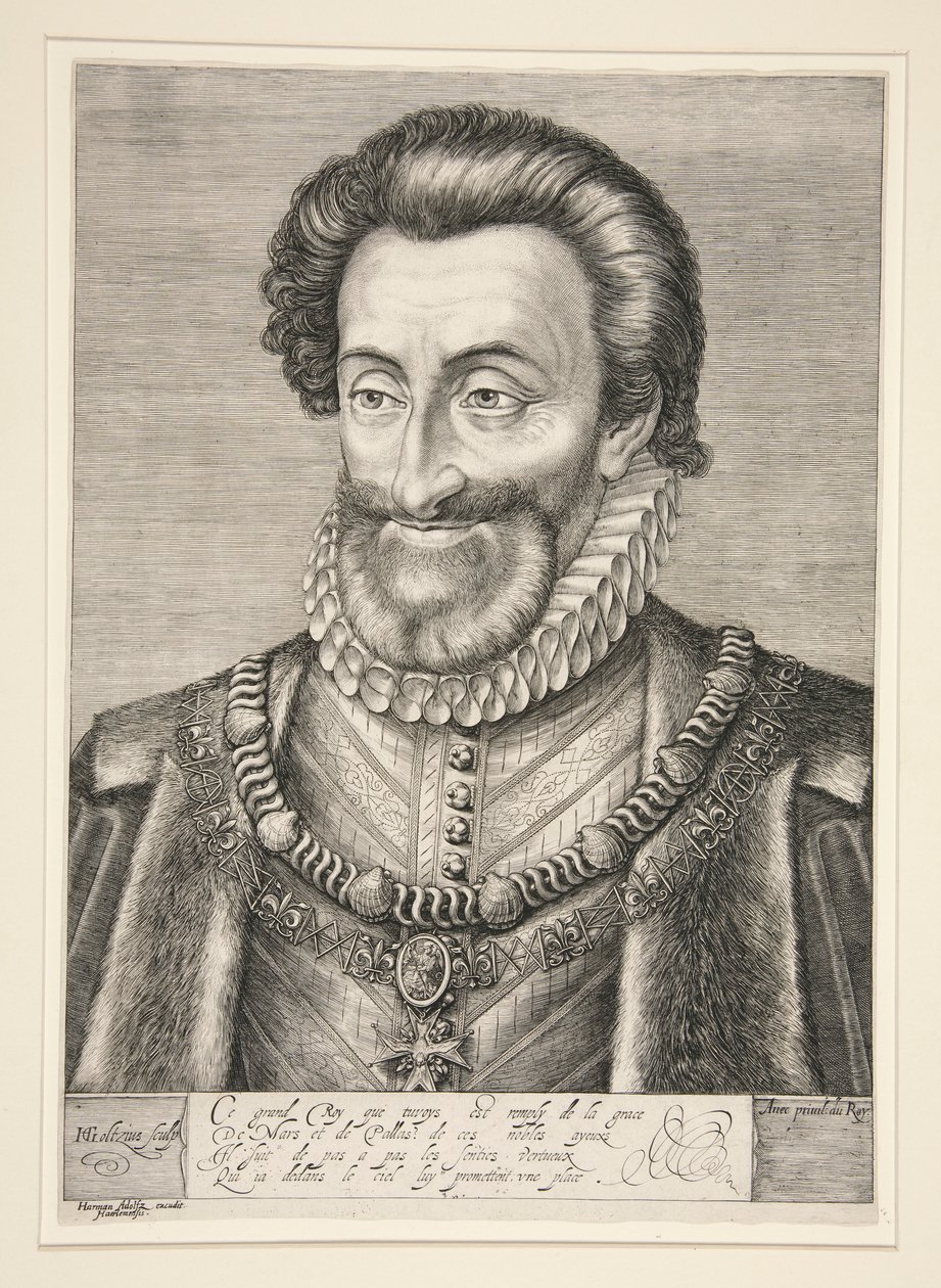 Henrik IV, konge af Frankrig og Navarra af Hendrick Goltzius