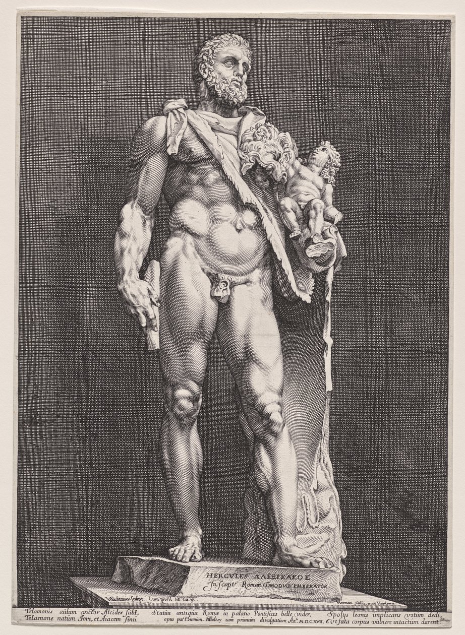 Herkules og Telephos af Hendrick Goltzius