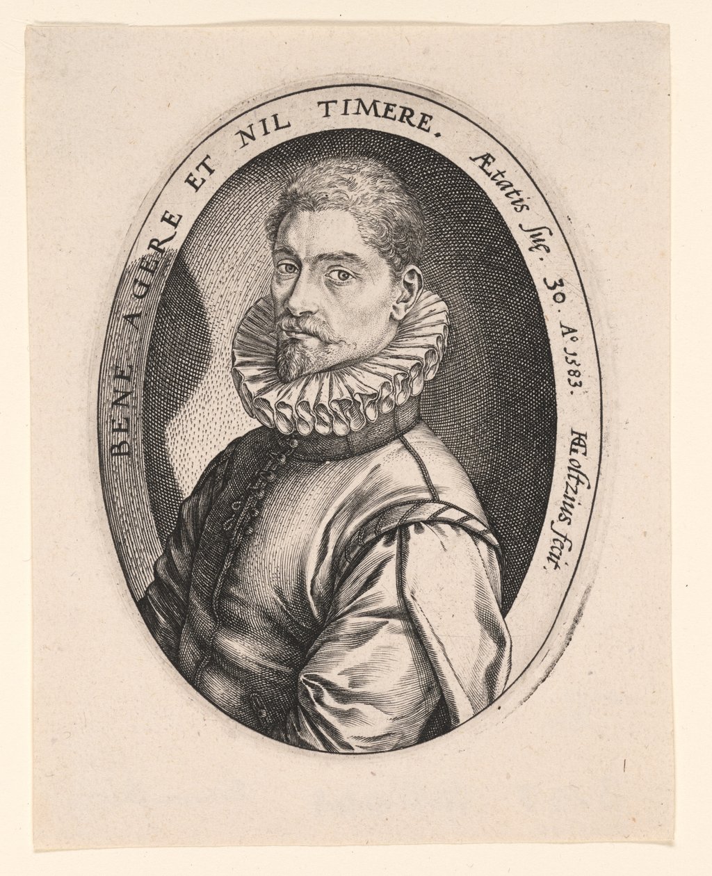Hieronymous Scholiers af Hendrick Goltzius