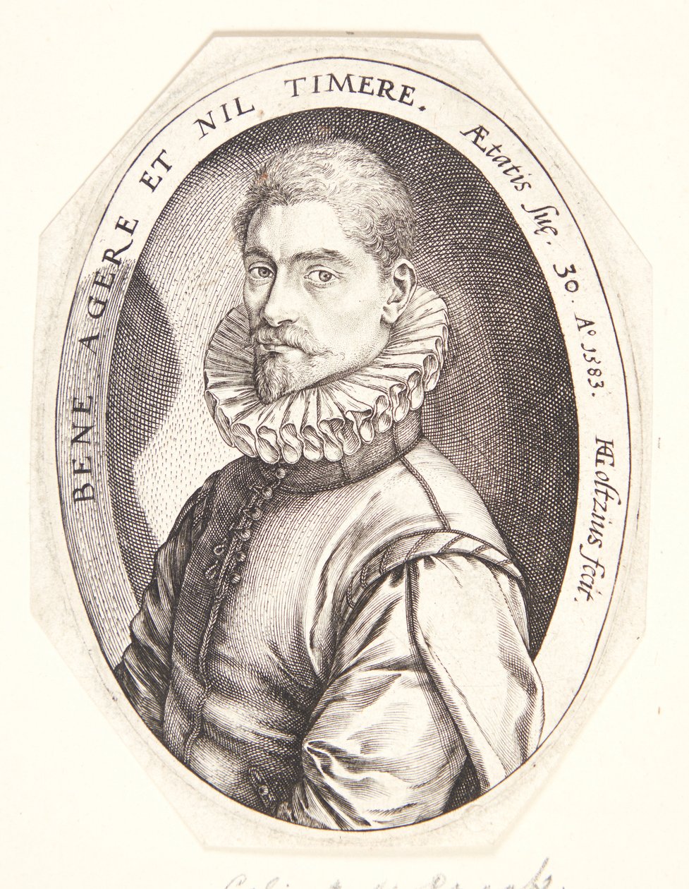 Hieronymus Scholiers af Hendrick Goltzius