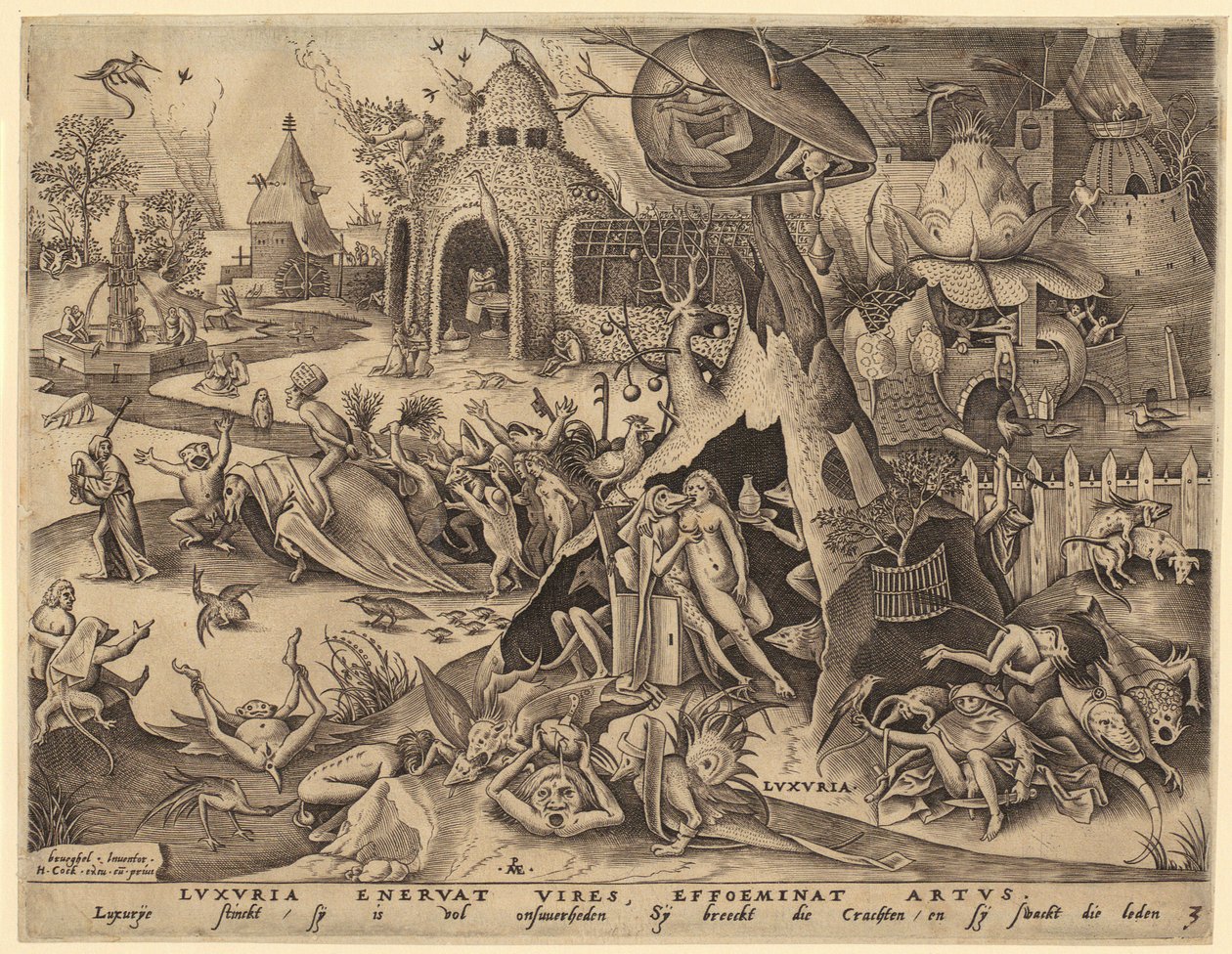 Horatius Cocles, blad 2 fra serien "Romerske helte" af Hendrick Goltzius