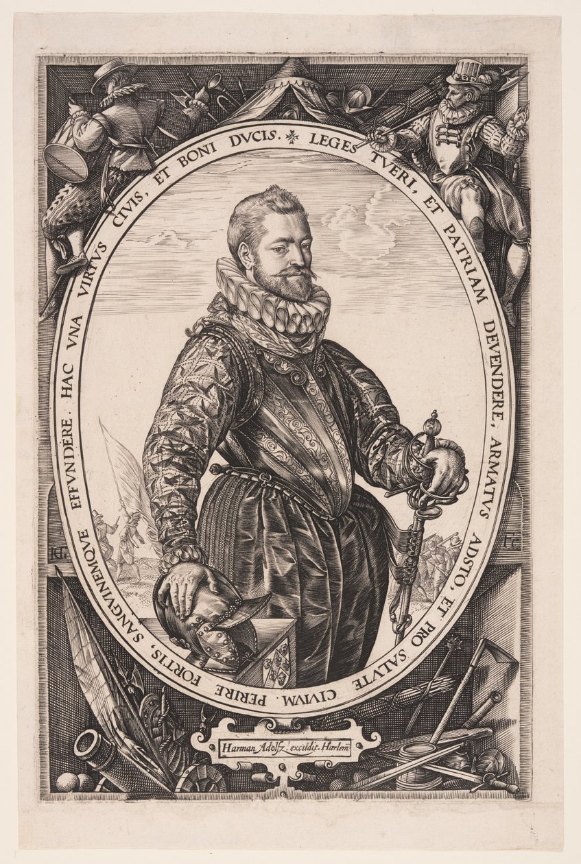 Jacques de la Faille af Hendrick Goltzius