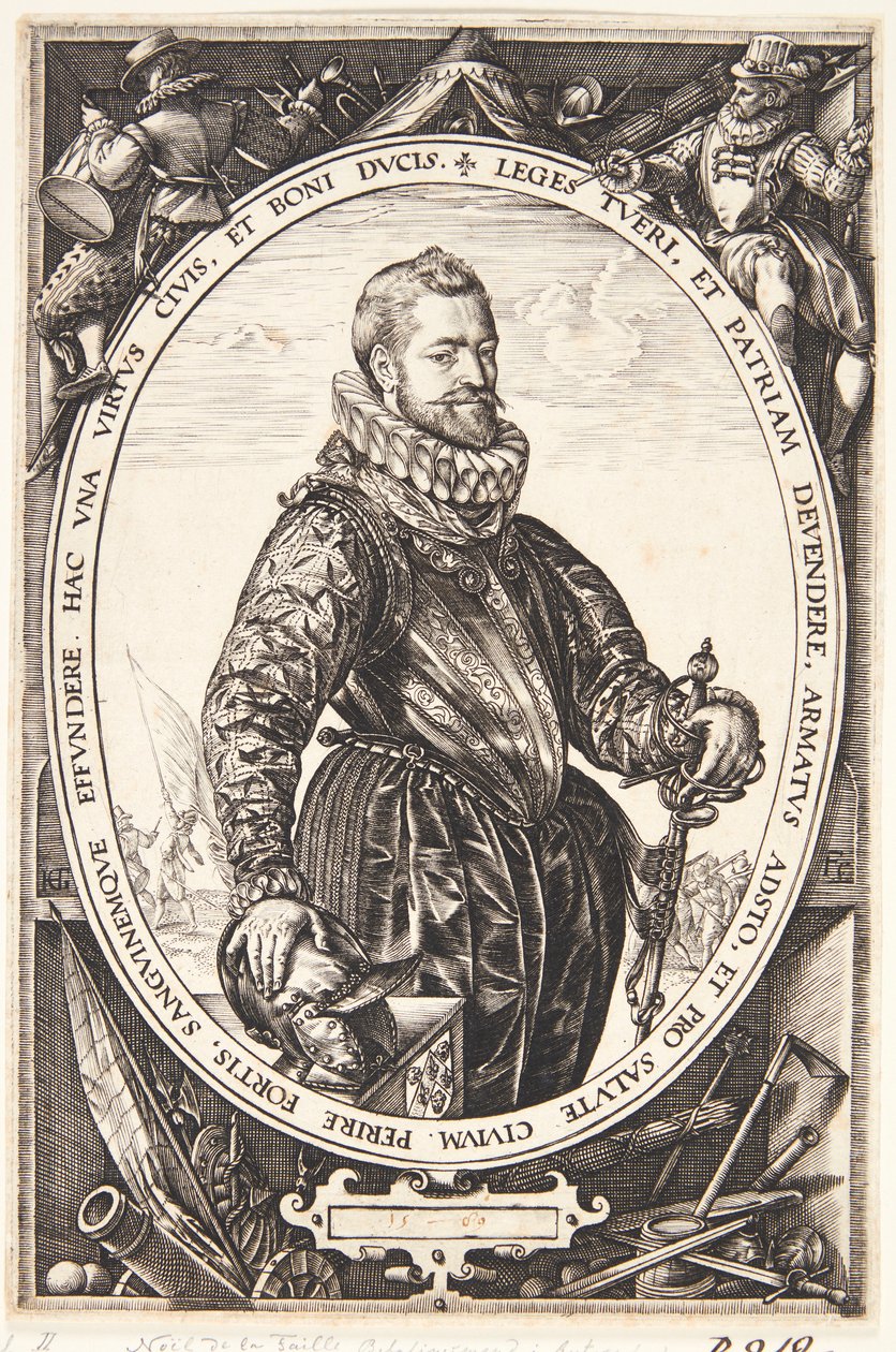 Jacques de la Faille af Hendrick Goltzius