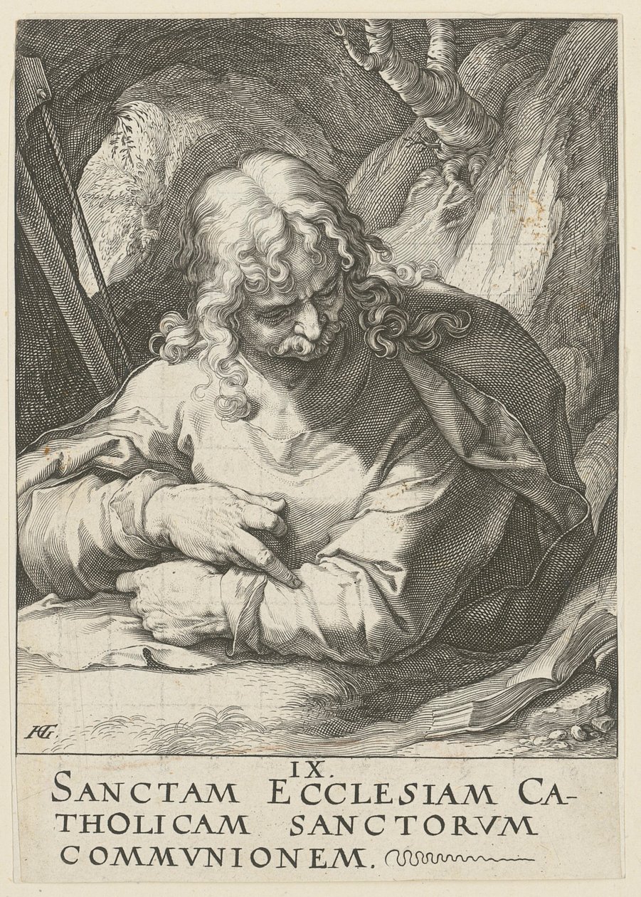 Jakob den Yngre, ark 10 i serien »Kristus, de tolv apostle og Paulus« af Hendrick Goltzius