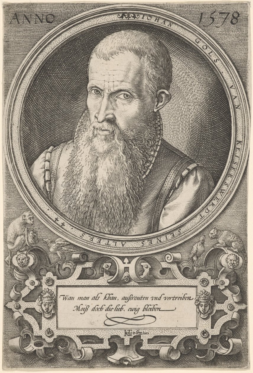 Jan Goltz II af Hendrick Goltzius