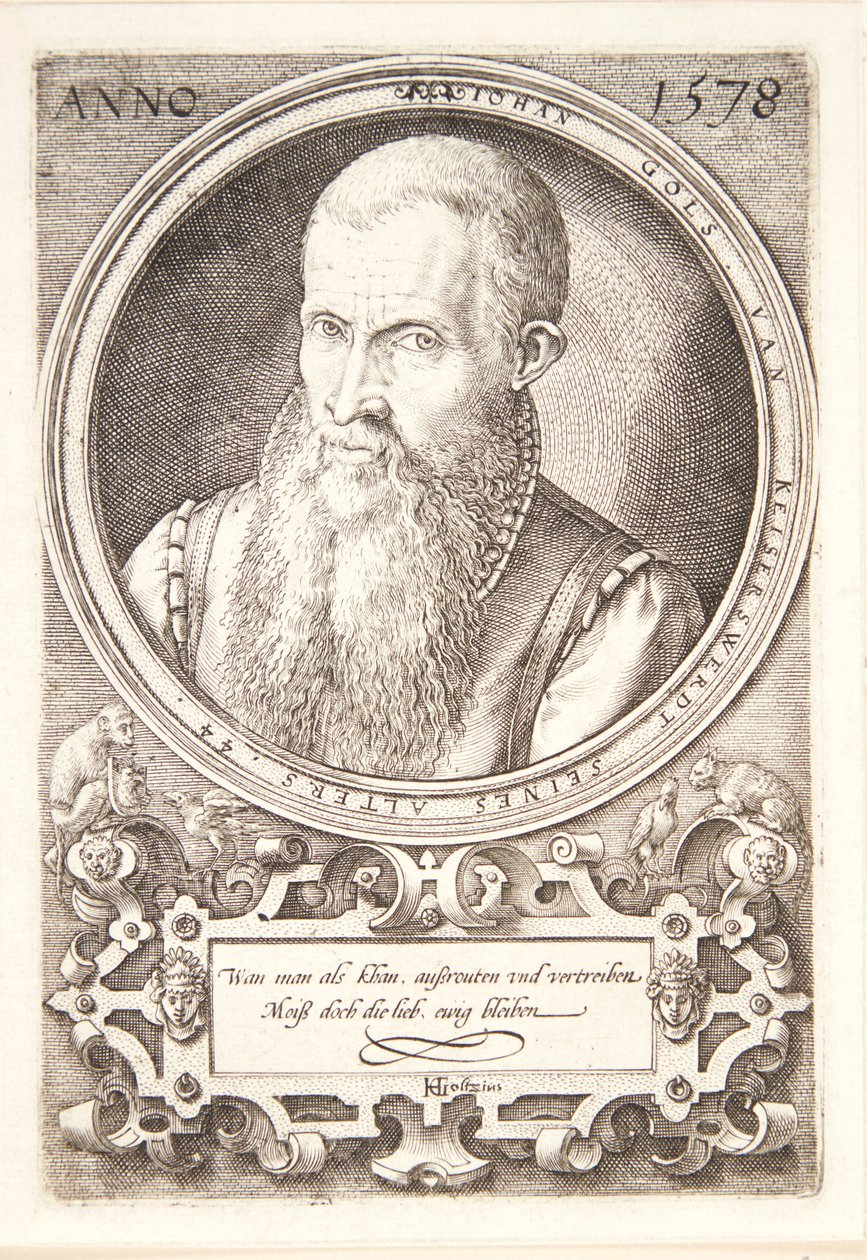 Jan Goltz II af Hendrick Goltzius