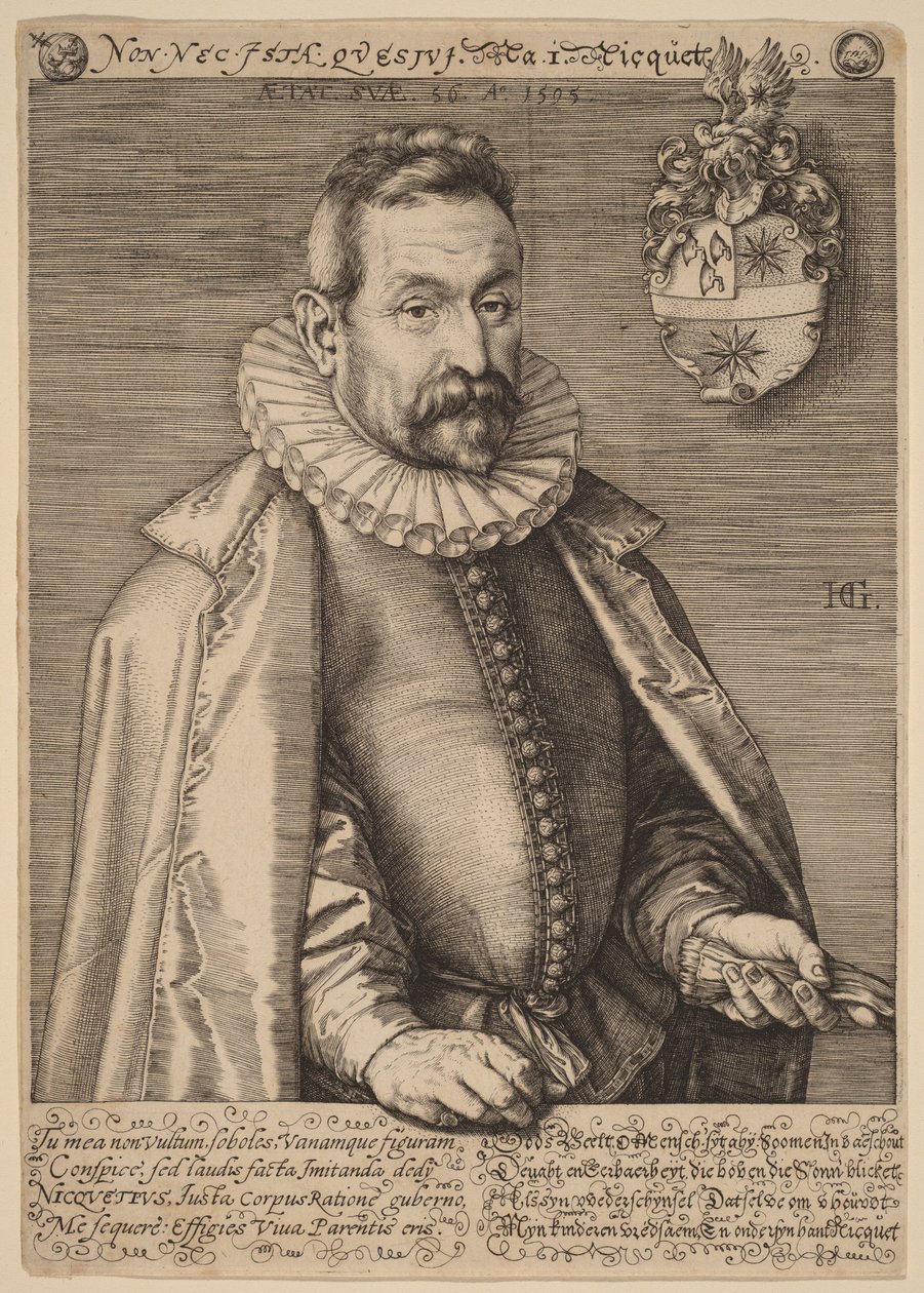 Jan Nicquet af Hendrick Goltzius