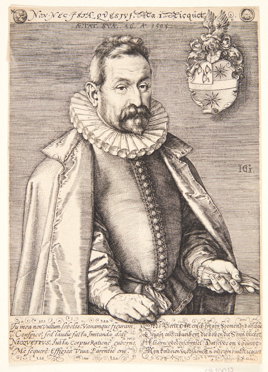 Jan Nicquet af Hendrick Goltzius