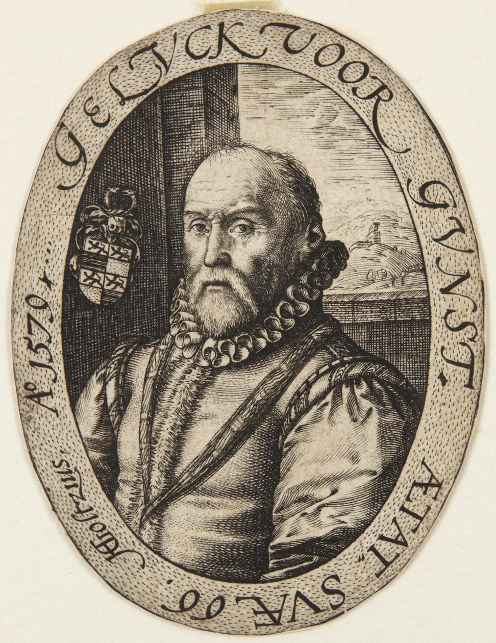 Jan van Broeckhoven af Hendrick Goltzius