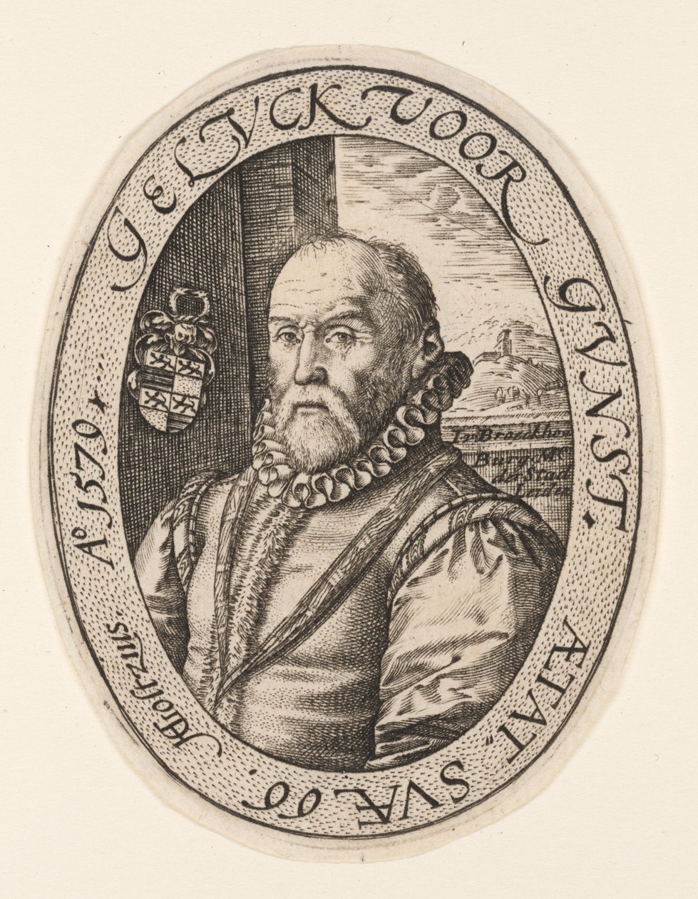 Jan van Broekhoven af Hendrick Goltzius