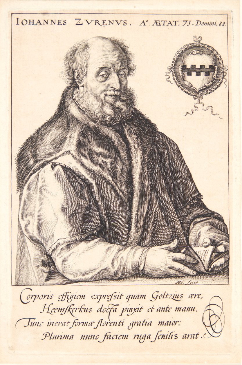 Jan van Zuren af Hendrick Goltzius