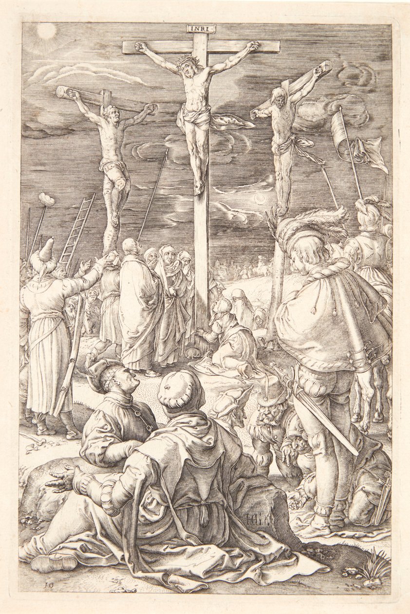 Jesus på korset af Hendrick Goltzius